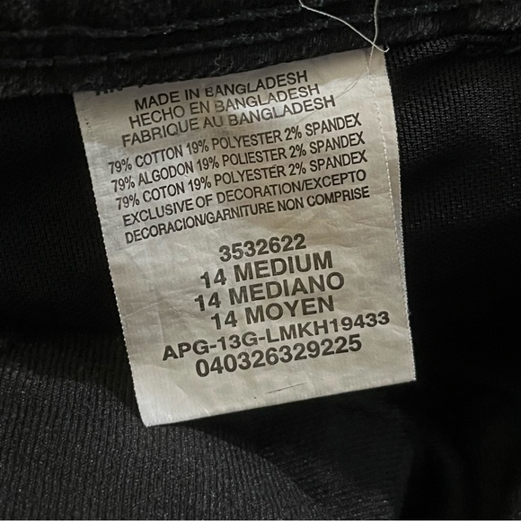 Lee Perfect Fit Just Below The Waist Straight Leg Jeans Charcoal Black 14 M - Picture 4 of 5